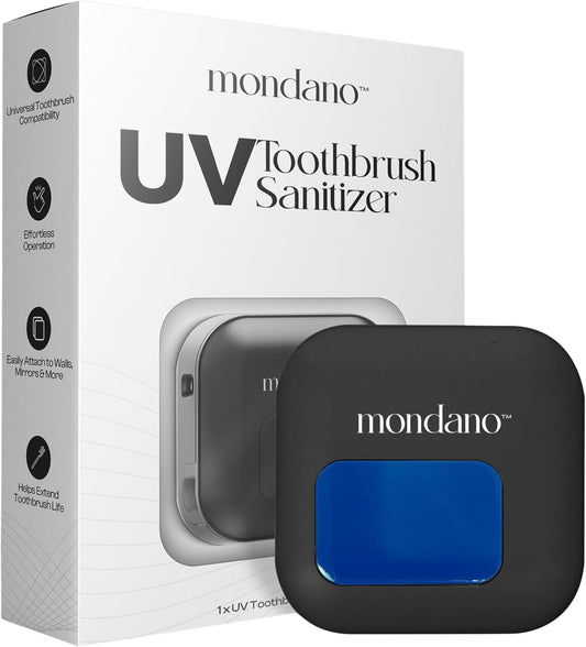 Ultimate UV-C Toothbrush Sanitizer & Travel Holder - Effortlessly Clean Your Manual or Electric Toothbrush Anywhere!