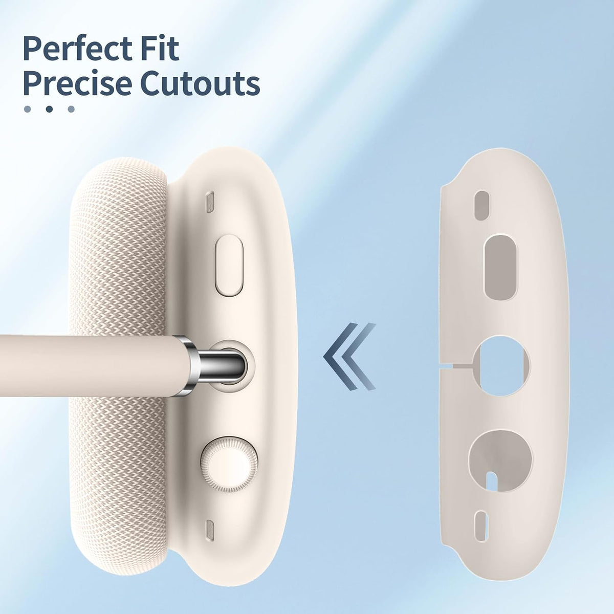 3 in 1 Silicone Case Cover for Airpods Max 2 & 1 (2026/2020/2024)