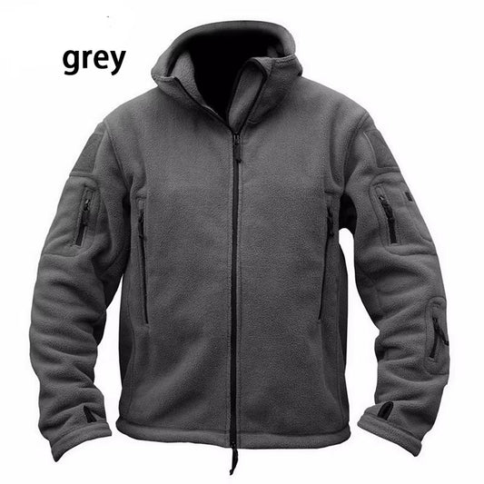 Custom Men'S Thermal Breathable Tactical Fleece Jacket Warm Tactical Jacket Hoody Coat Winter Fleece Jacket
