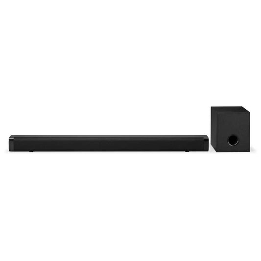 Immerse Yourself in Sound: 32" 2.1-Channel Bluetooth Soundbar with Wireless Subwoofer and Full Function Remote in Sleek Black